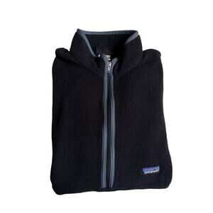 Patagonia Men's Synchilla Marsupial 1/2 Zip Pullover (Black) - Large